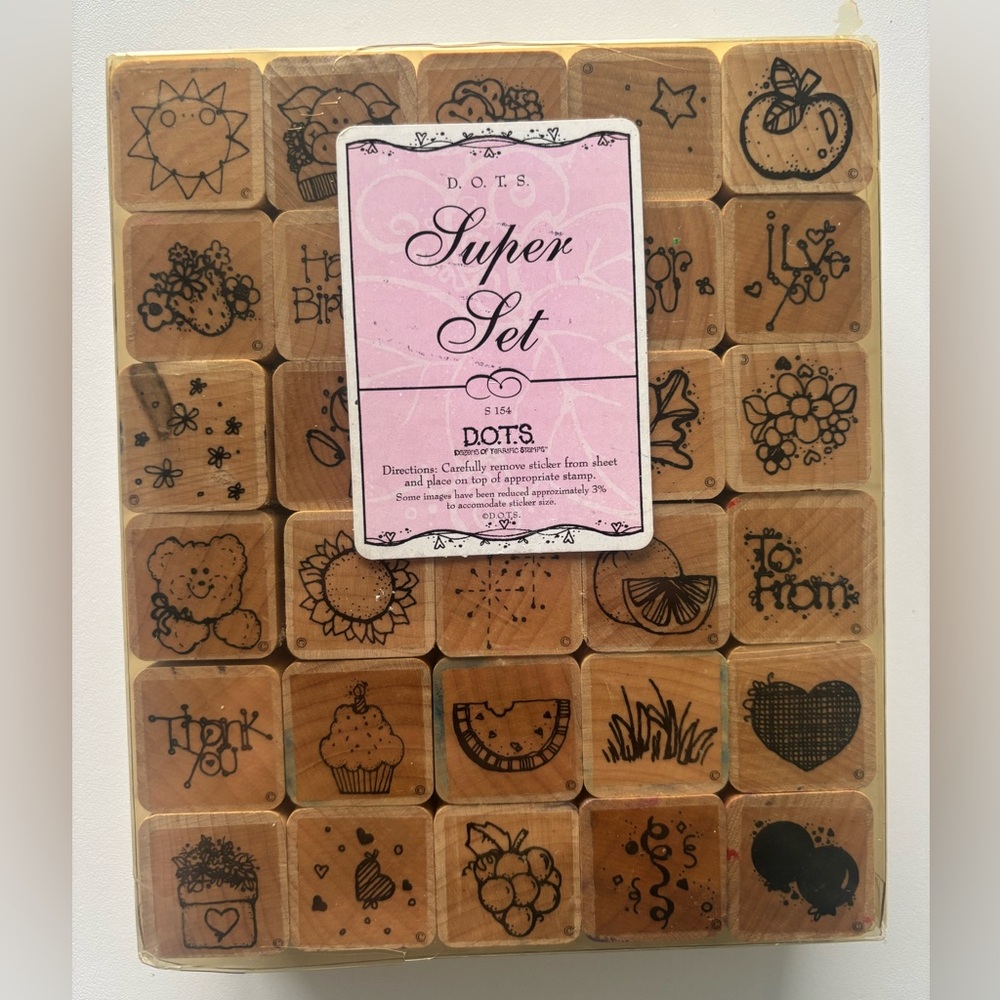 D.O.T.S Super Set Wooden Stamps